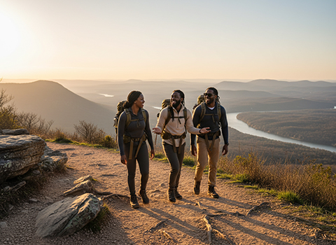 Lookout Mountain Sunset Rock trail